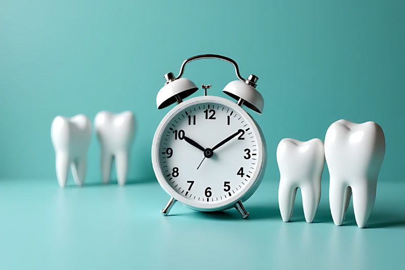 インビザライン・ファーストでの治療を成功させるためにアライナーの装着時間を守るイメージ