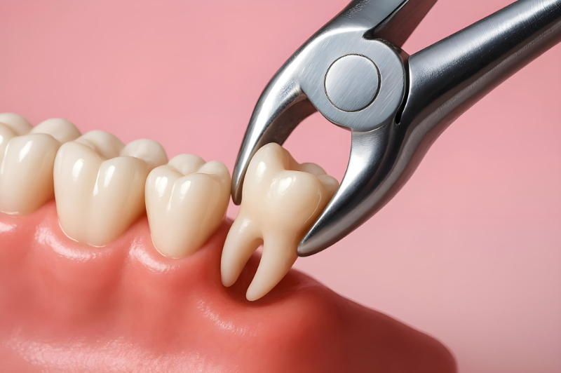 親知らずを抜歯するイメージ