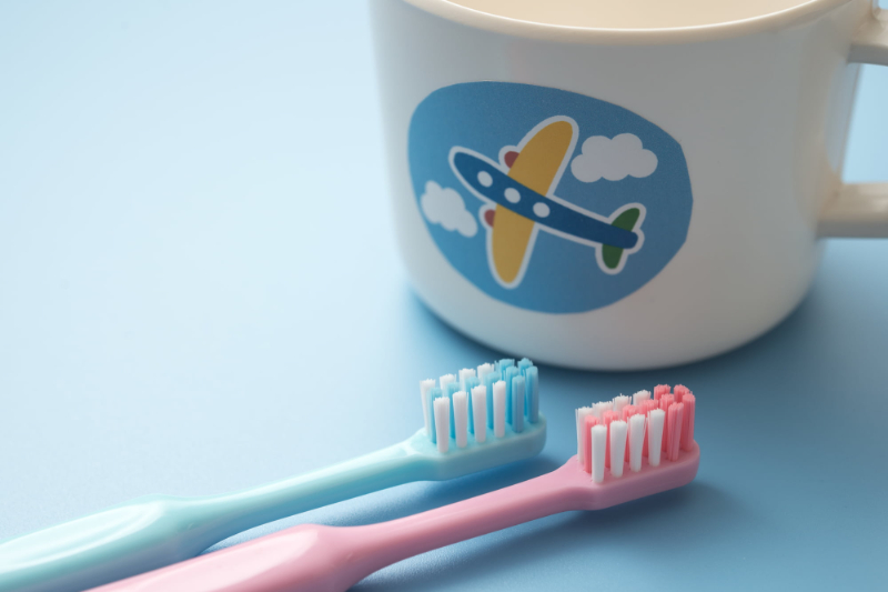 子ども用の歯ブラシ